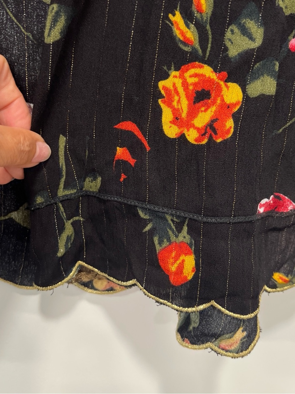 Aratta Silent Journey kimono open cardigan lace embroidered sequence floral XL - Picture 7 of 10